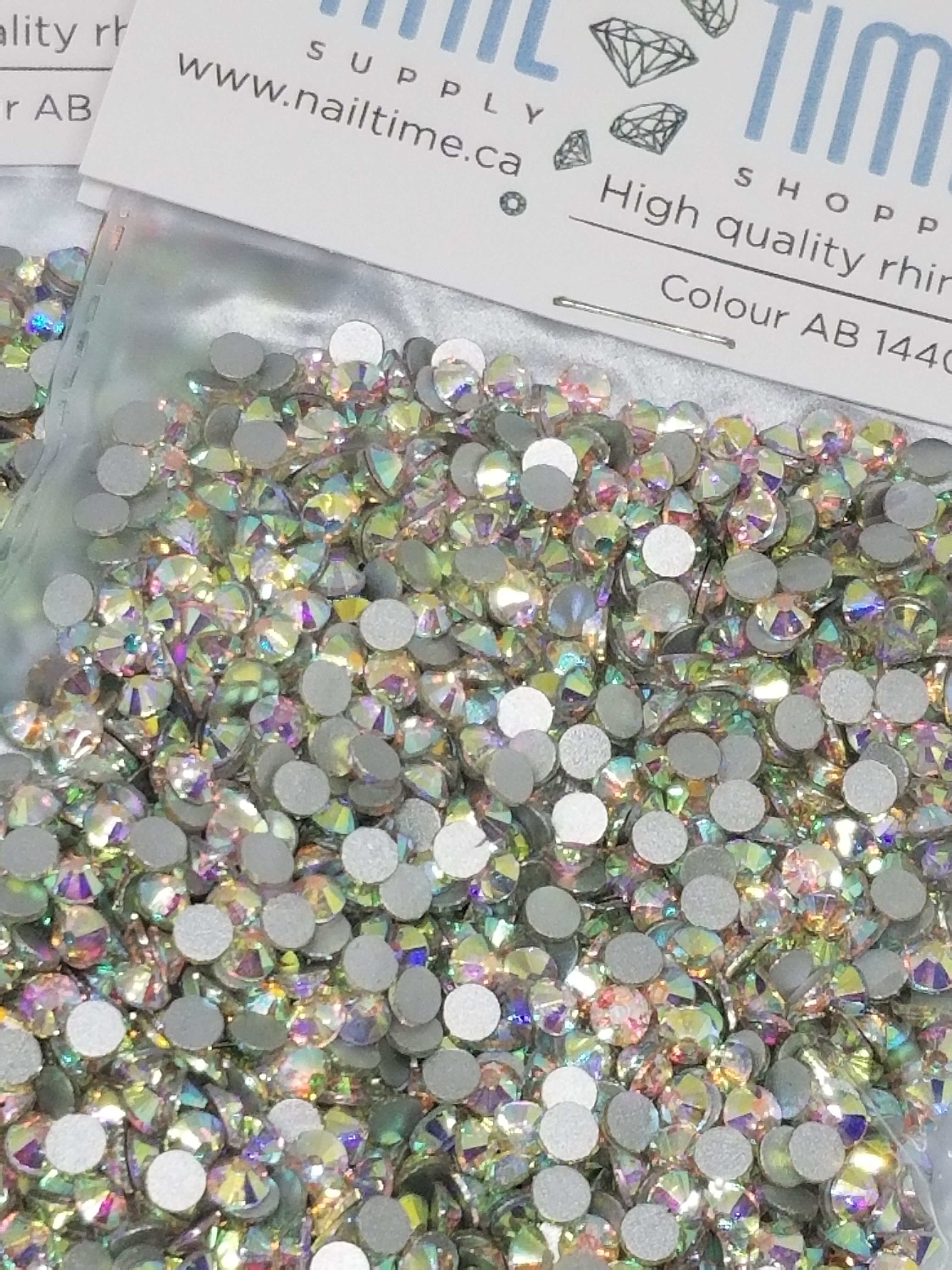 Crystal AB Rhinestones Various Sizes Nail Time Supply Shoppe