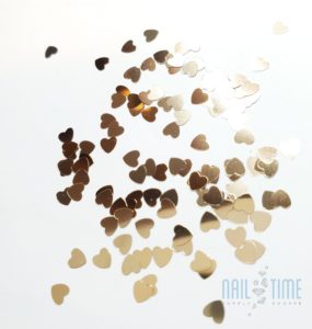 Hearts Glitter - Gold 10g