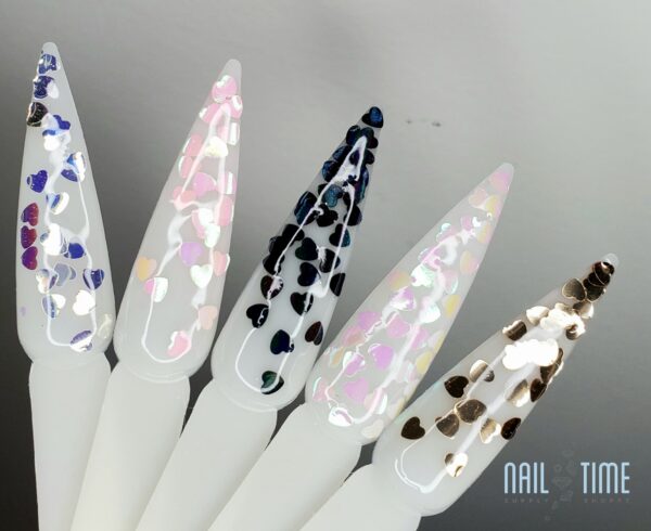 Hearts Glitter - 5 Pack - Image 1