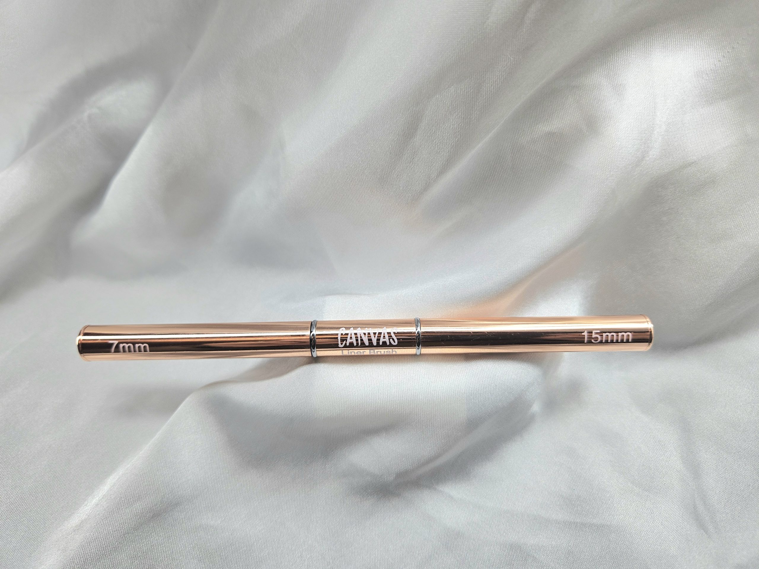 20251029_132445 Canvas Dual Ended Rose Gold Drawing Brush - Image 1