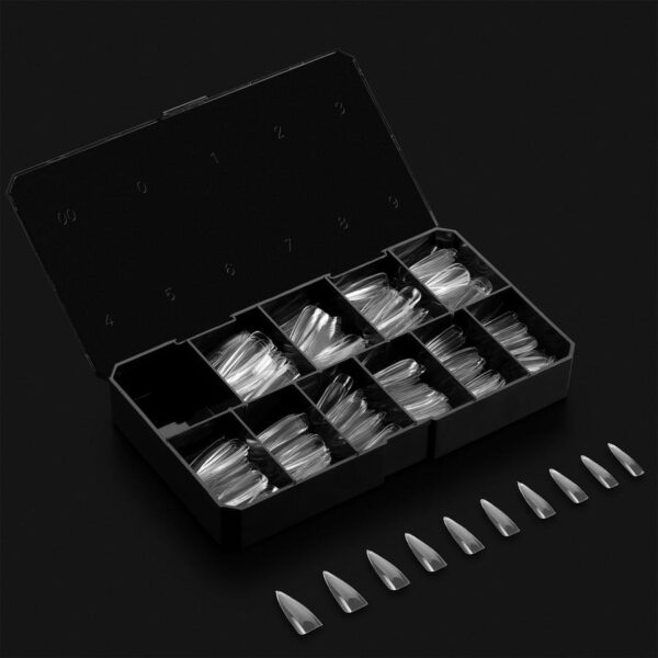 Apres Natural Stiletto Long Box of Tips - Image 2