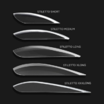 Apres Natural Stiletto Long Box of Tips - Image 3
