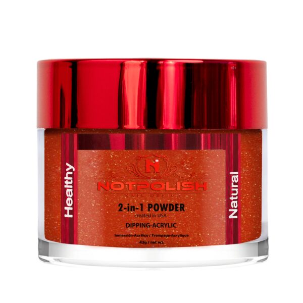 Not Polish 2-in-1 Dark Orange Powder 2oz - Image 1
