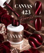 Canvas Cat Eye Gel Polish 423 - Roses are Red