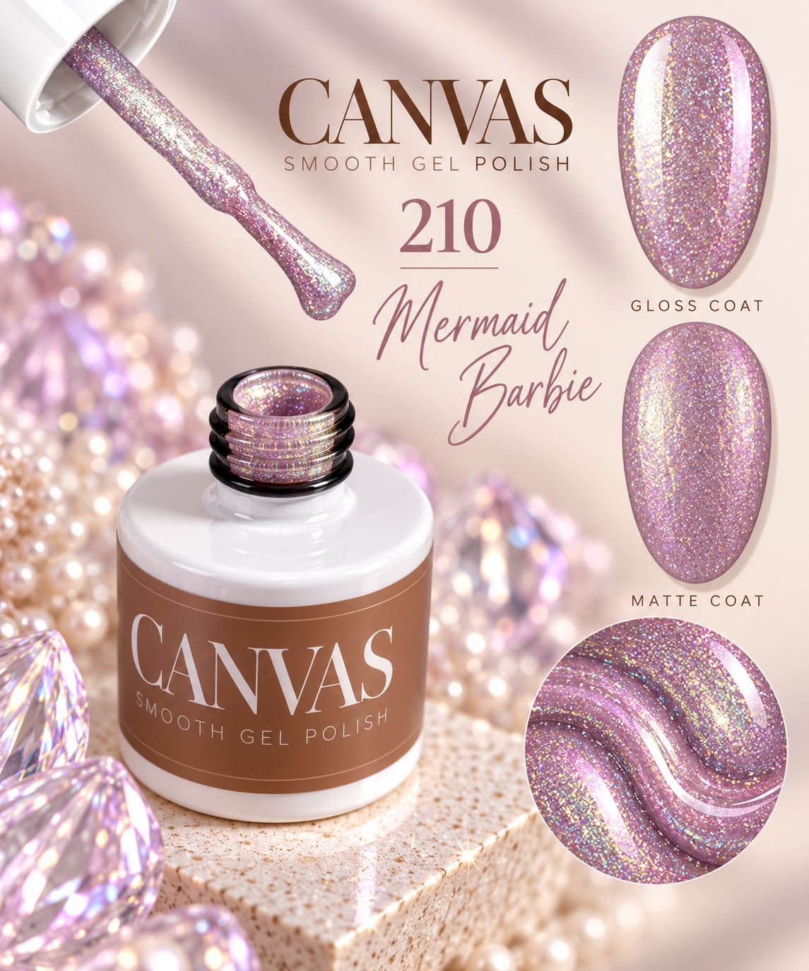 2025/07/44593.png Canvas Smooth Gel 210 Mermaid Barbie - Image 1