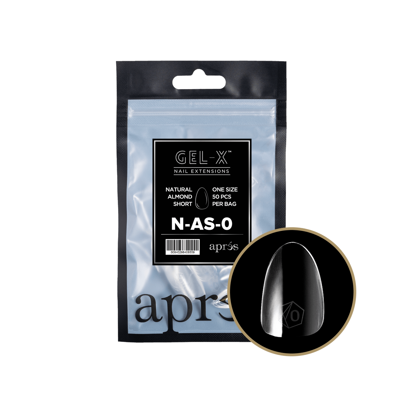 NAS0 Gel-X® Natural Almond Short Refill Bag - Image 1