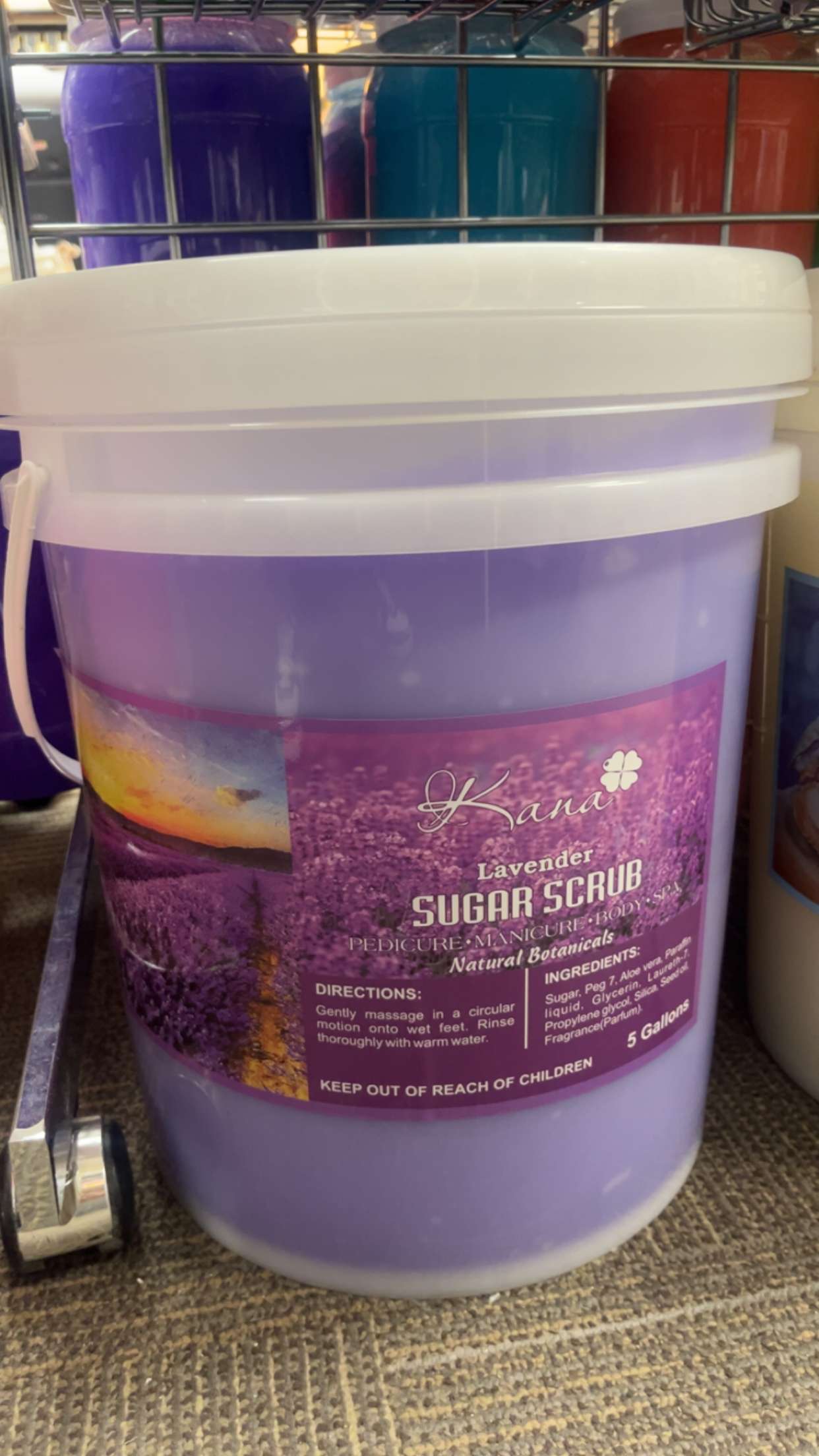 Snapchat-236728188 Kana Sugar Scrub Bucket - Lavender - Image 1